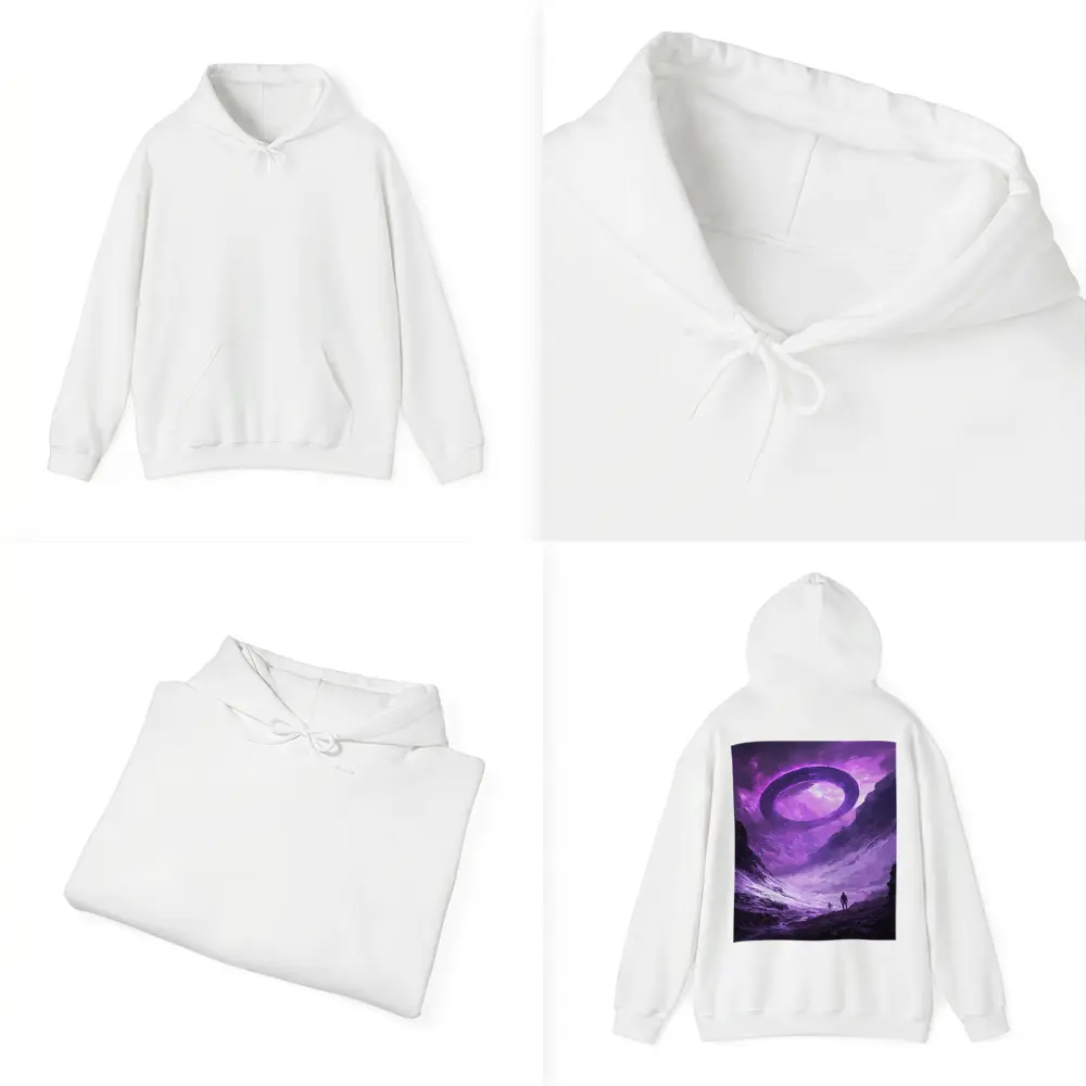 UFO Spaceship Over Alien Rocky Canyon – Hoodies