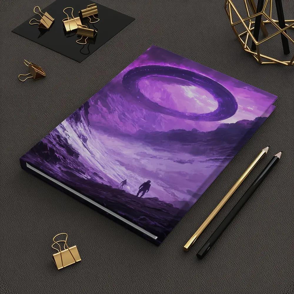UFO Spaceship Over Alien Rocky Canyon – Notebooks