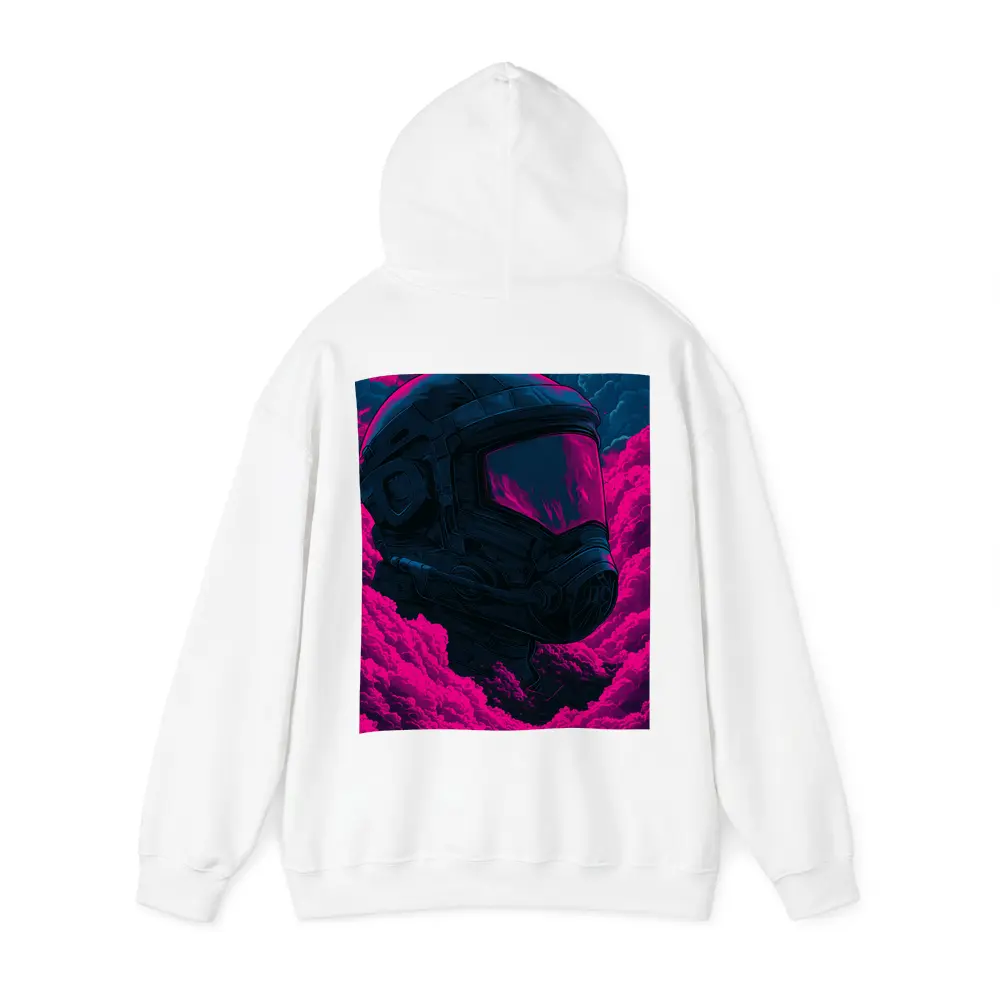 Astronaut Helmet Pink Neon Dark Clouds – Hoodies