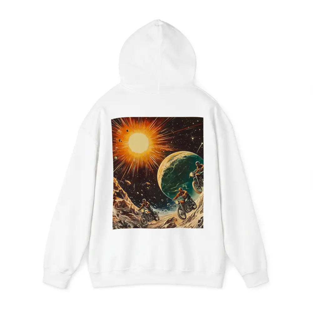 Retro Sci Fi Motorcycles Racing Through Space – Hoodies