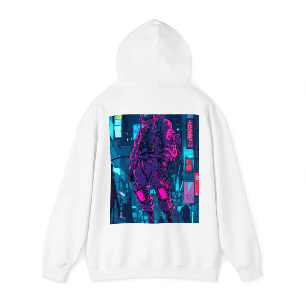 Cyberpunk Street Fighter Neon City Night – Hoodies