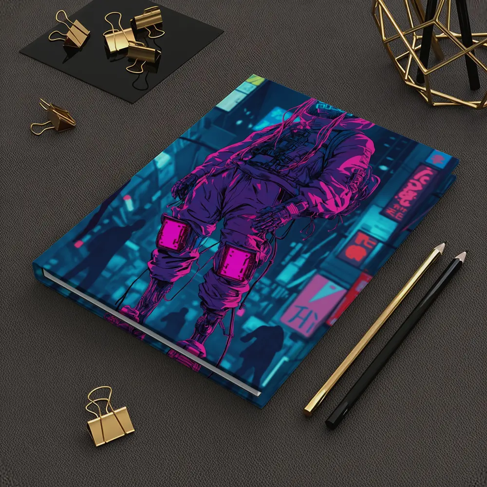 Cyberpunk Street Fighter Neon City Night – Notebooks
