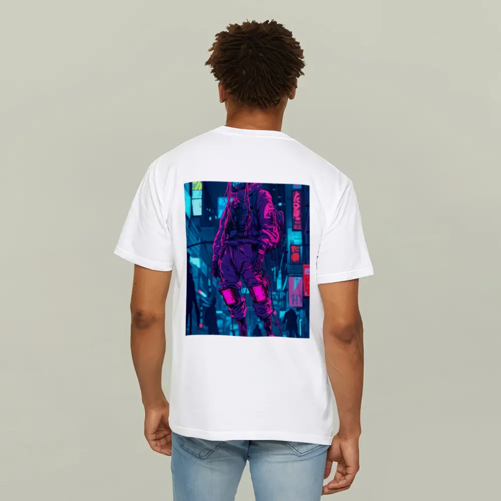 Cyberpunk Street Fighter Neon City Night – T-Shirts
