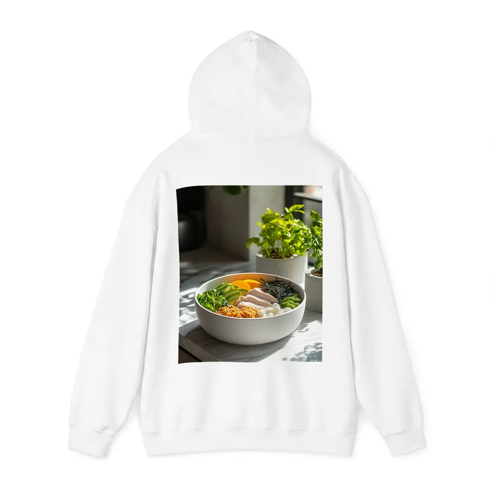 Asian Poke Bowl Sunny Kitchen Setting – Hoodies