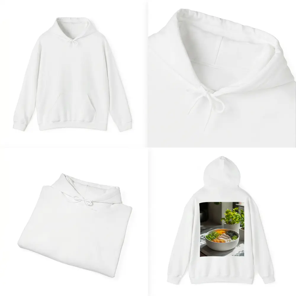 Asian Poke Bowl Sunny Kitchen Setting – Hoodies