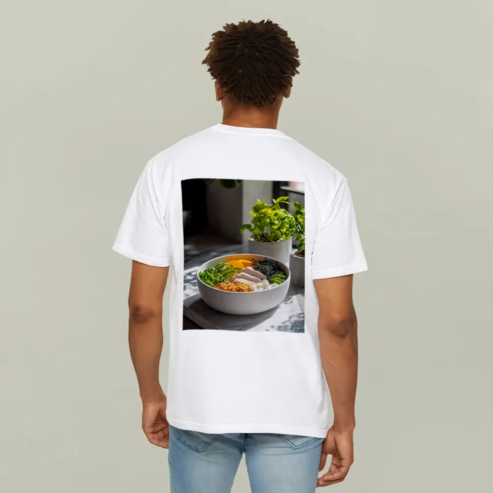 Asian Poke Bowl Sunny Kitchen Setting – T-Shirts
