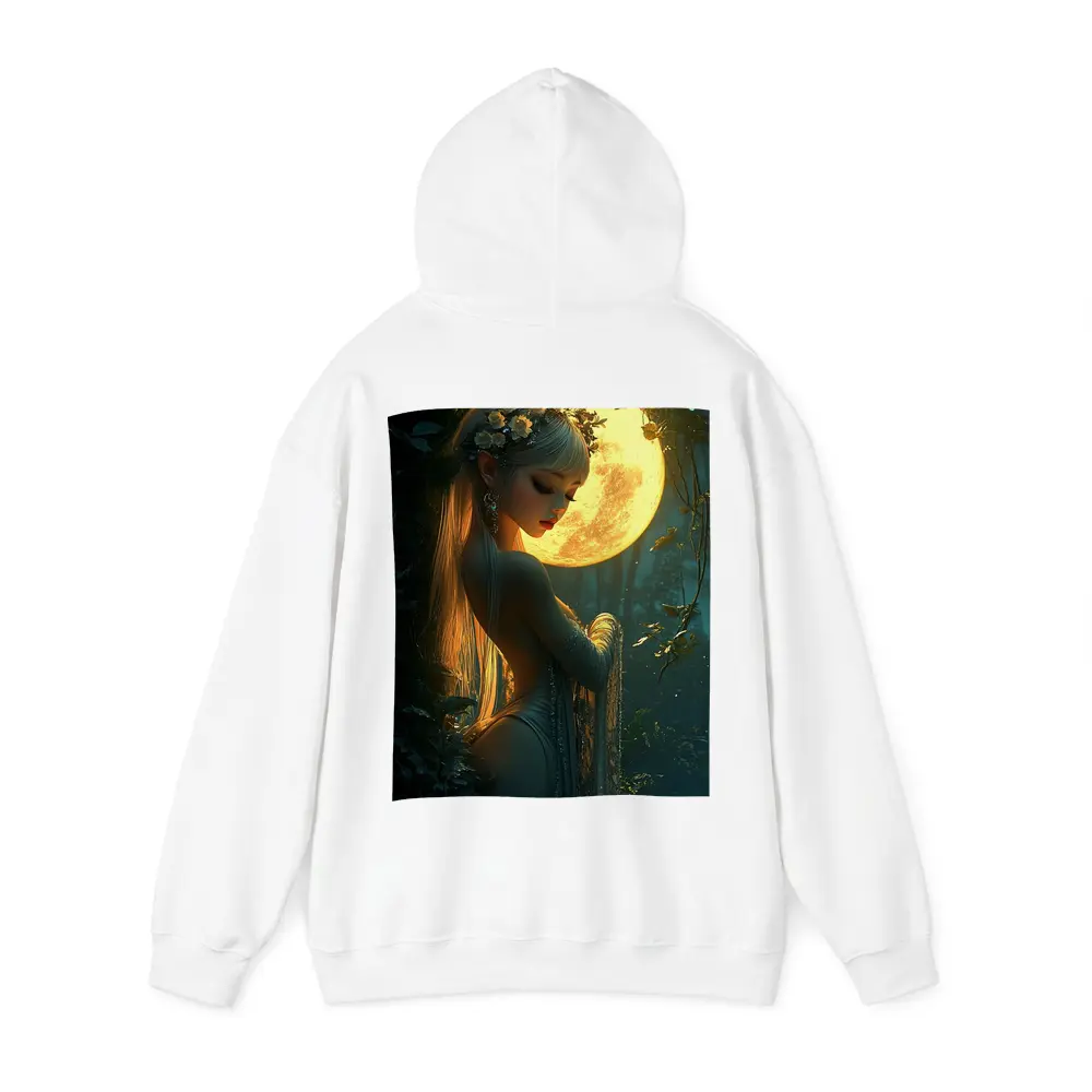 Fantasy Forest Goddess Glowing Full Moon – Hoodies