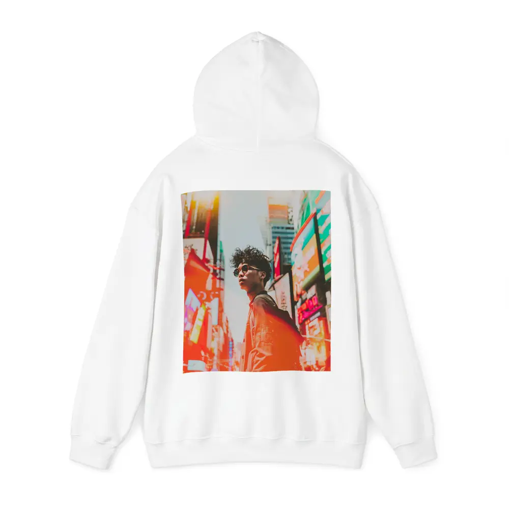 Young Man City Neon Streets Urban Style – Hoodies