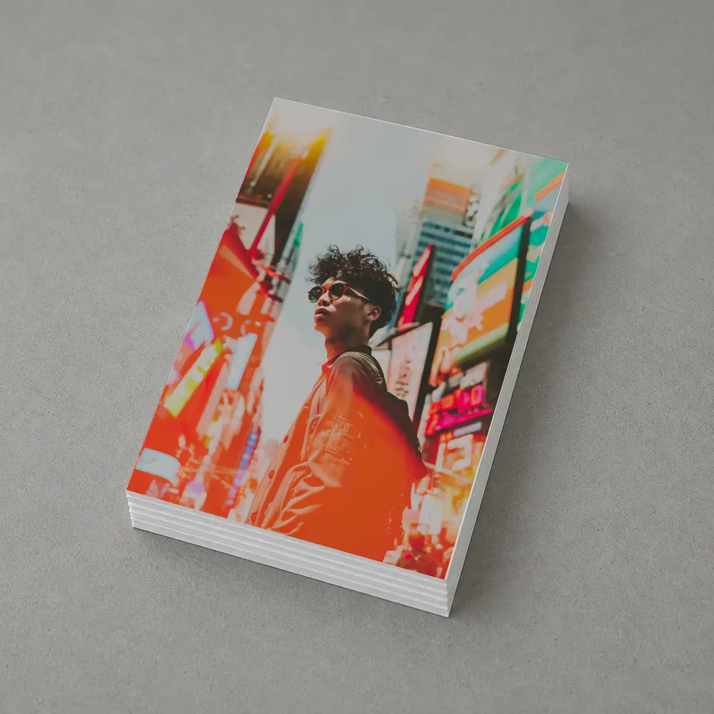 Young Man City Neon Streets Urban Style – Postcards