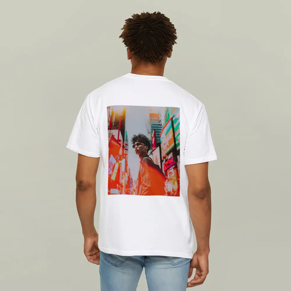 Young Man City Neon Streets Urban Style – T-Shirts