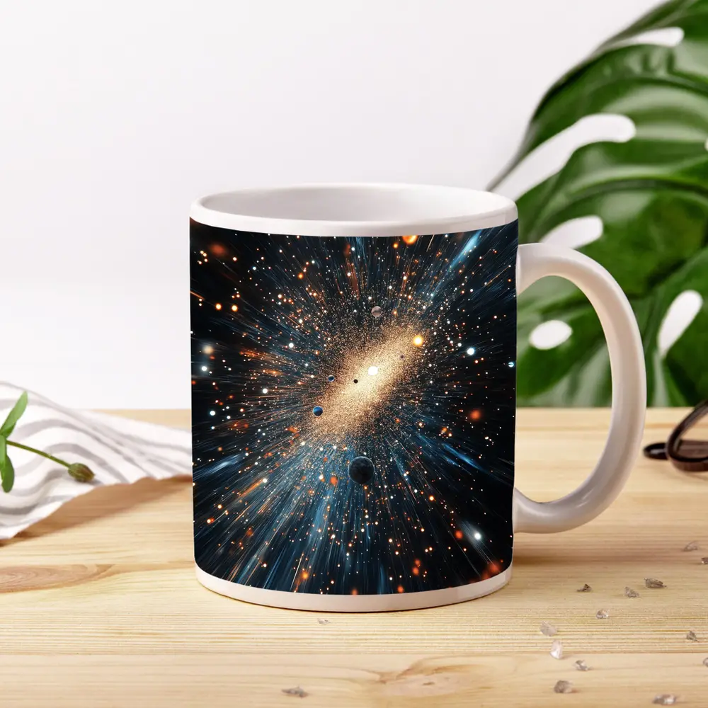 Deep Space Galaxy Explosion Stars Abstract Art – Mugs
