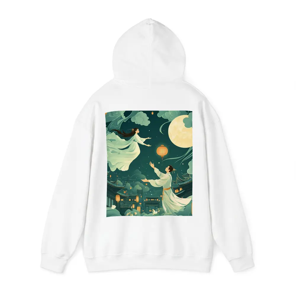 Chinese Moon Festival Legend Illustration Night Sky – Hoodies