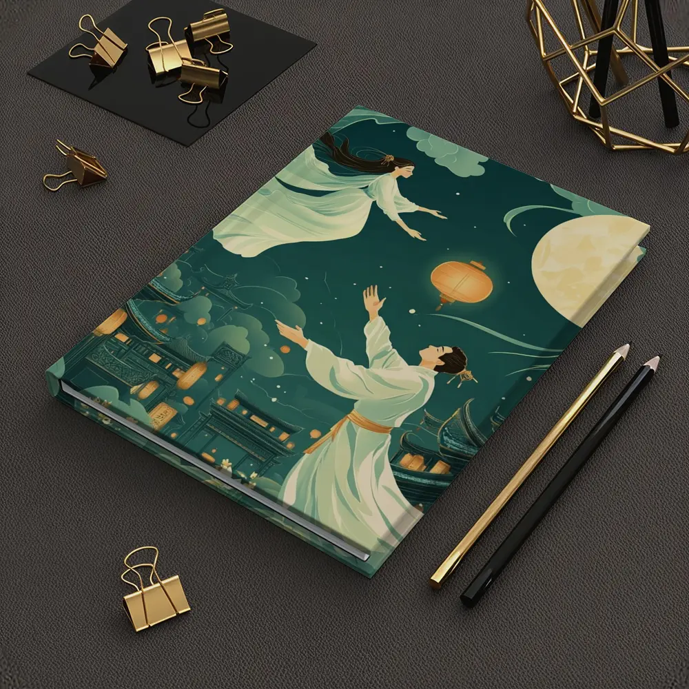 Chinese Moon Festival Legend Illustration Night Sky – Notebooks