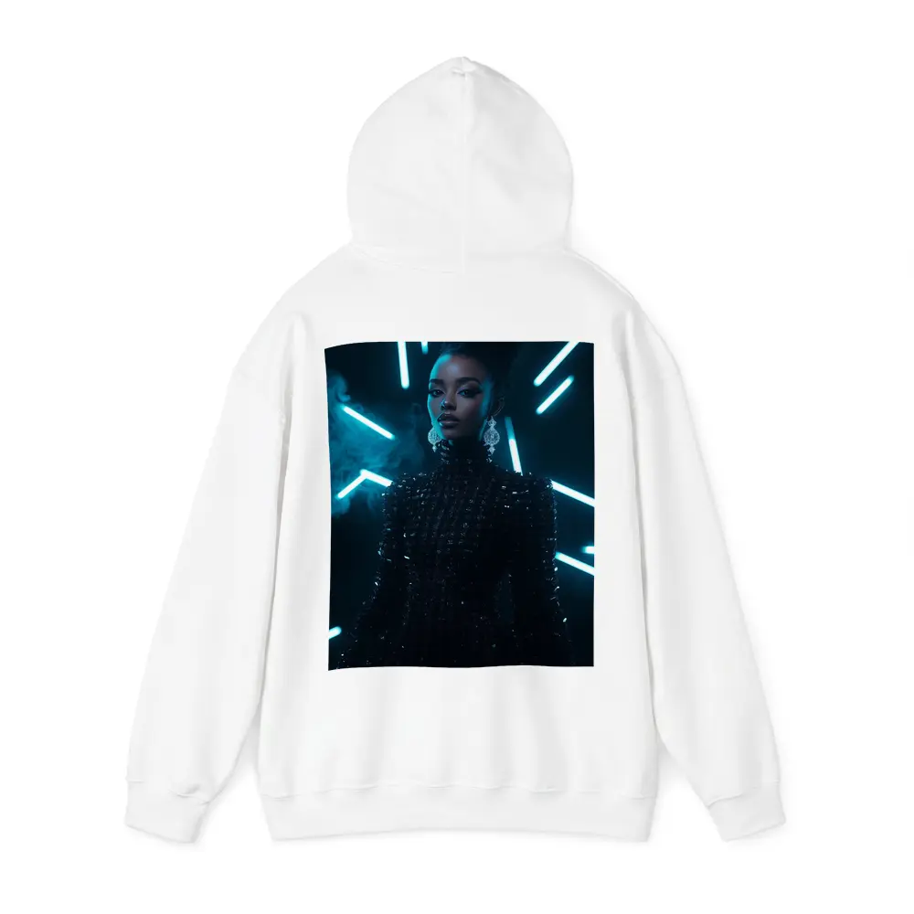 Black Sequin Dress Woman Neon Lights – Hoodies