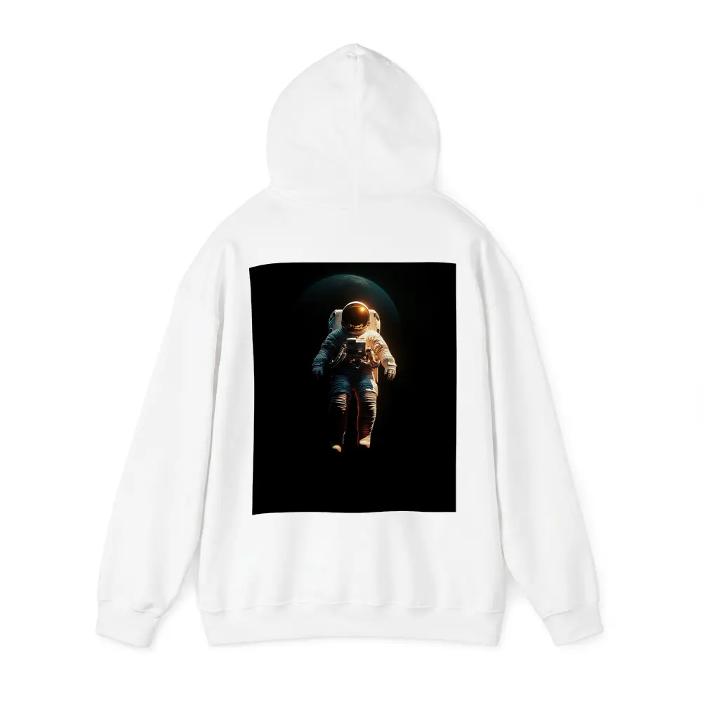 Astronaut Floating in Dark Space Earth – Hoodies