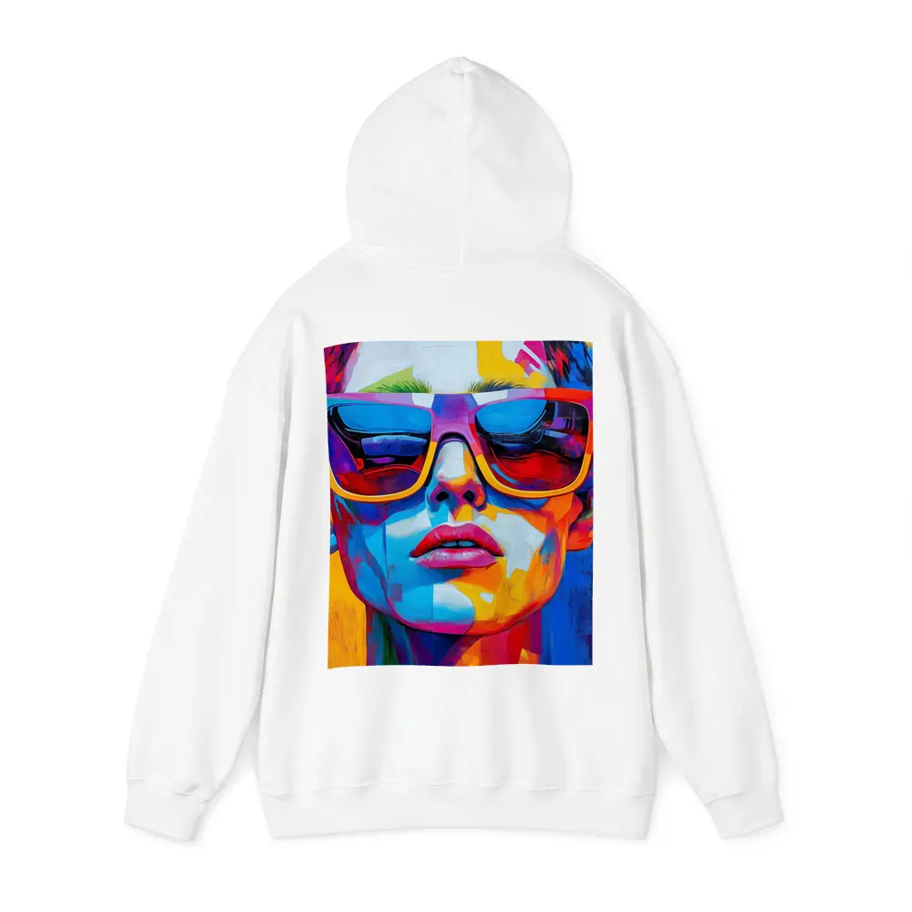 Pop Art Woman Face Bold Colorful Painting – Hoodies