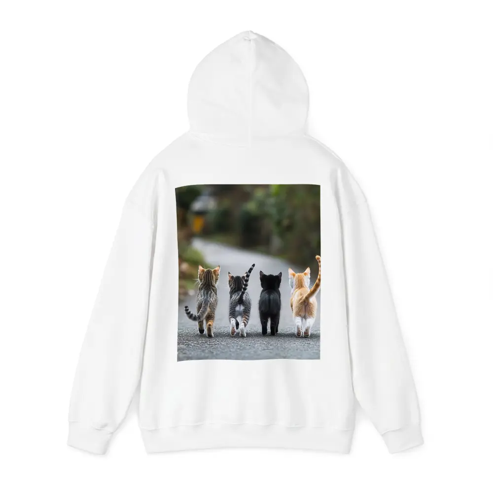 Four Kittens Walking Down Street Together – Hoodies