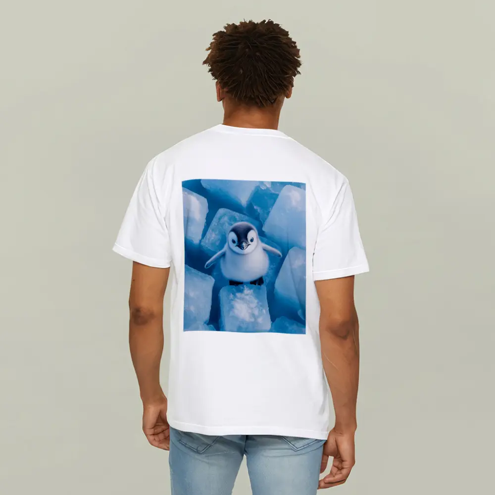 Baby Penguin Chick On Ice Cubes – T-Shirts