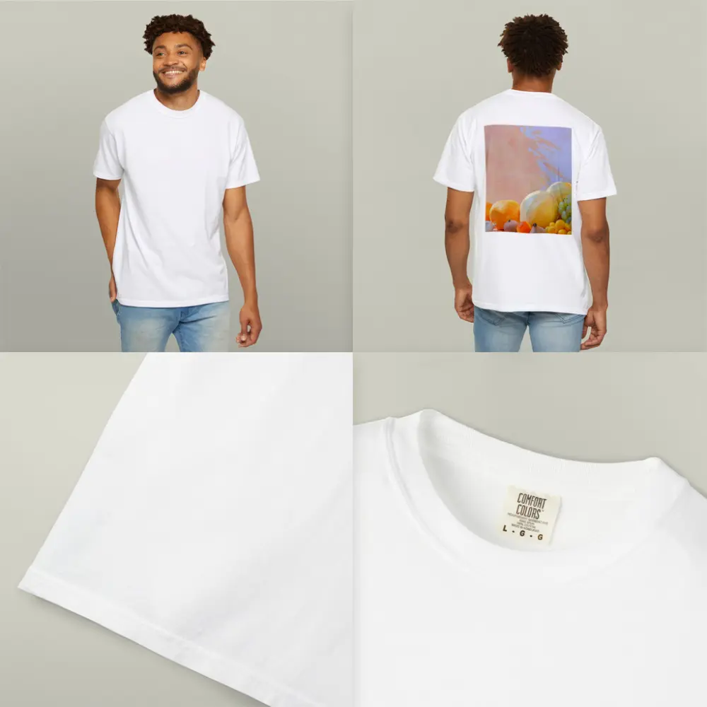 Fresh Fruits Still Life Warm Pastel Background – T-Shirts