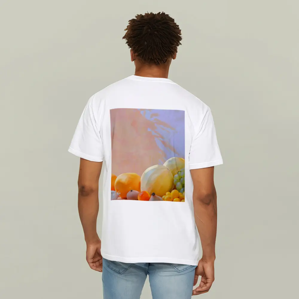 Fresh Fruits Still Life Warm Pastel Background – T-Shirts