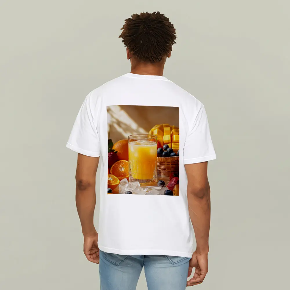 Fresh Orange Juice Glass With Summer Fruits – T-Shirts
