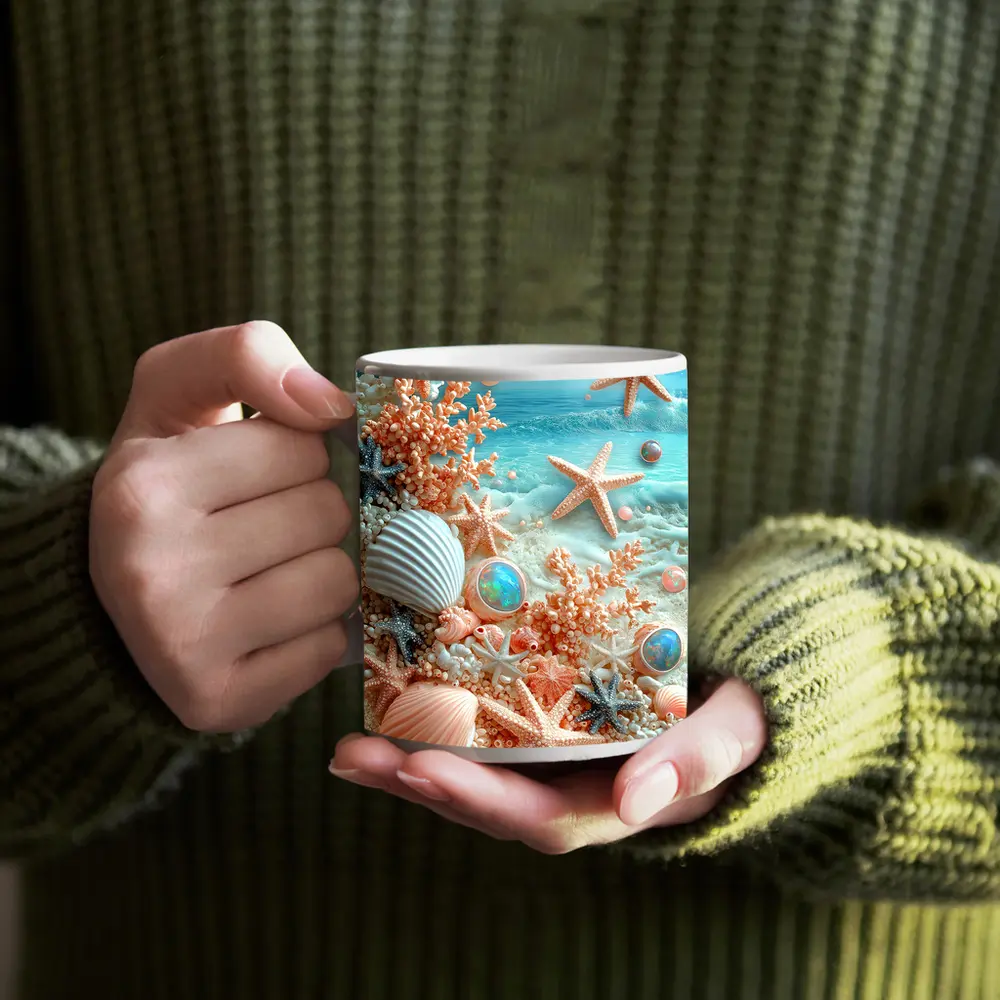 Starfish Shells Coral Pearl Tropical Beach – Mugs