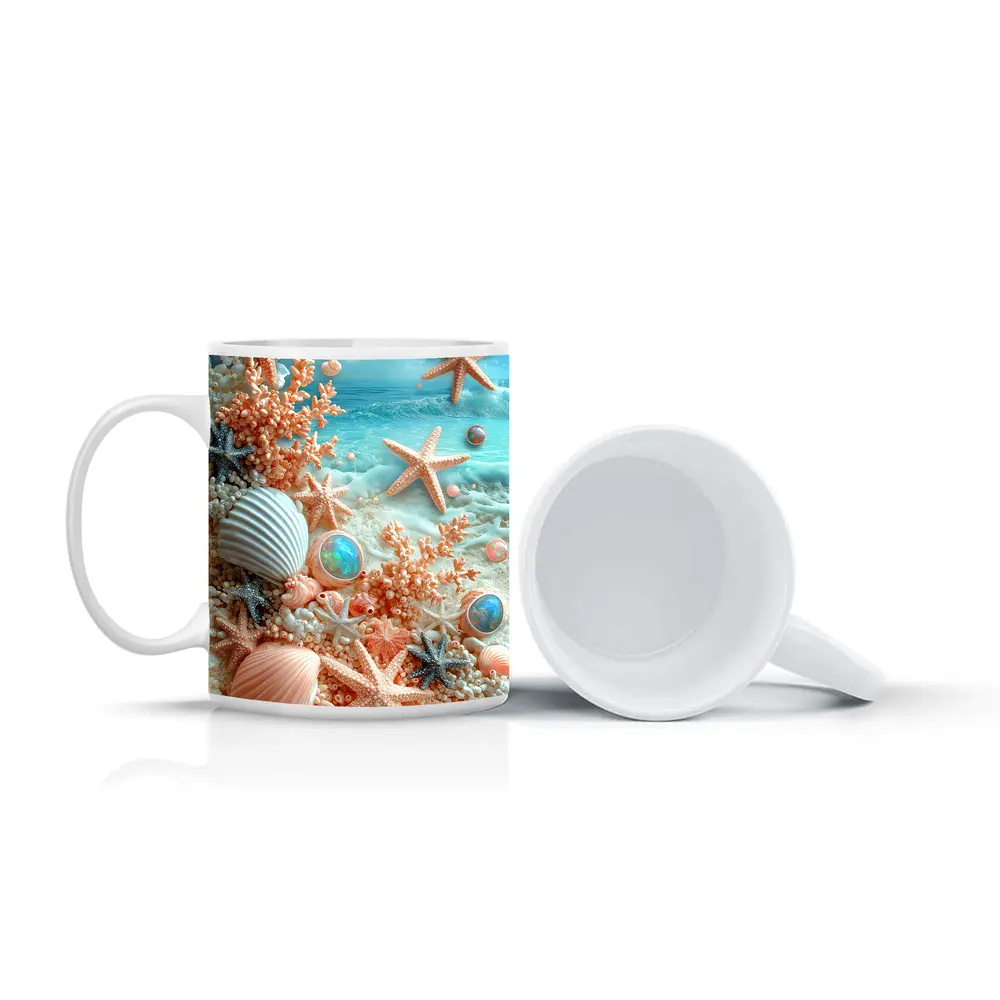 Starfish Shells Coral Pearl Tropical Beach – Mugs