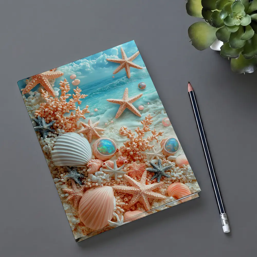 Starfish Shells Coral Pearl Tropical Beach – Notebooks