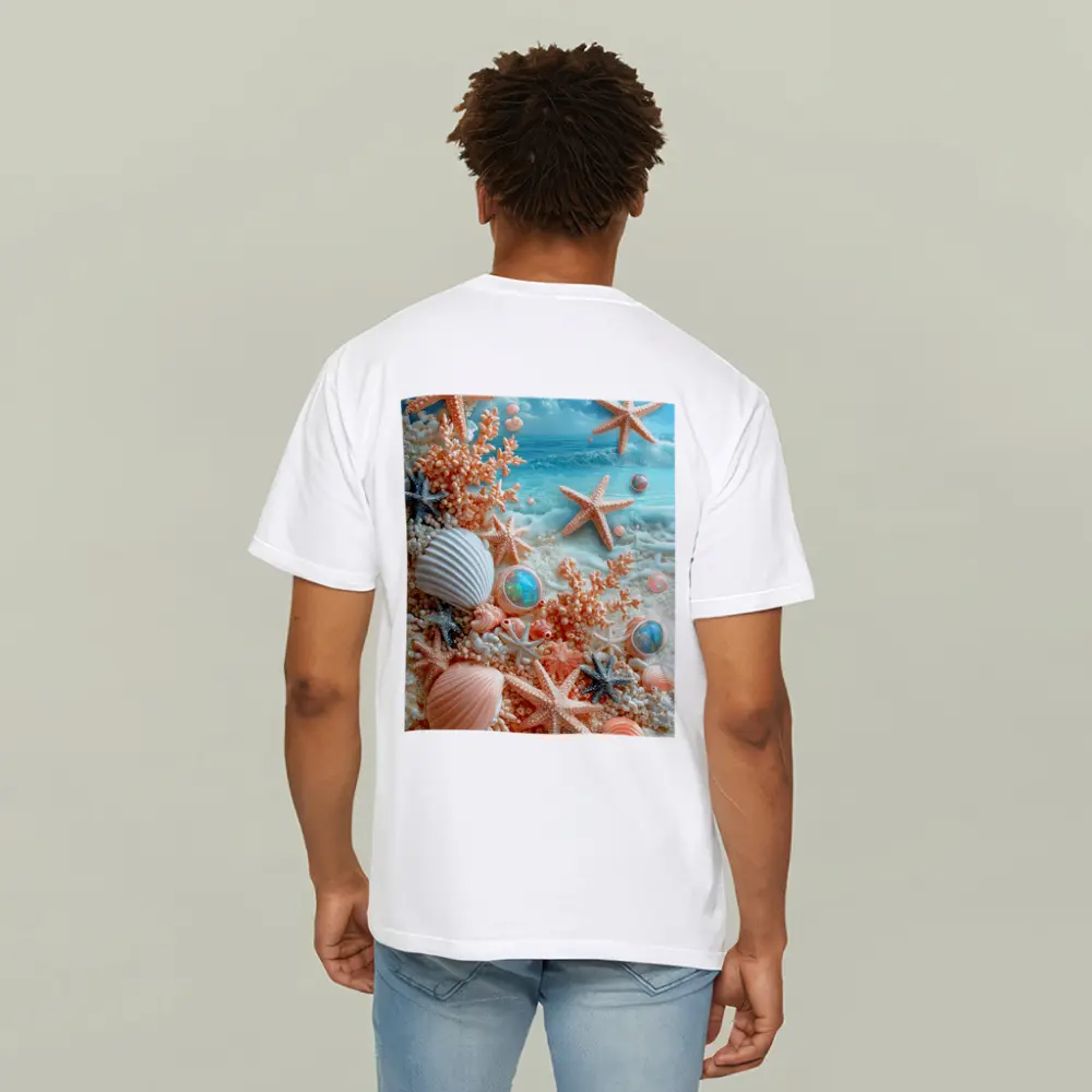 Starfish Shells Coral Pearl Tropical Beach – T-Shirts