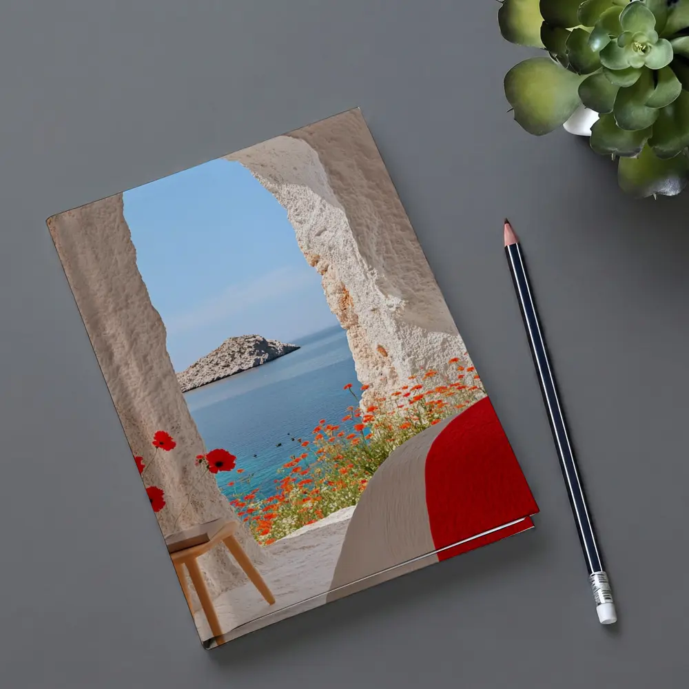 Cave Room Poppies Mediterranean Sea View – Notebooks