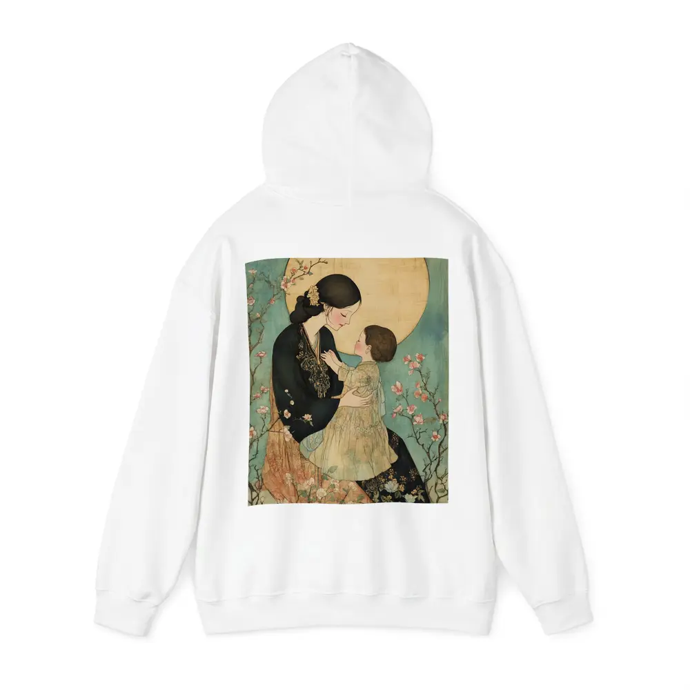 Mother and Child Cherry Blossom Japanese Art – Hoodies