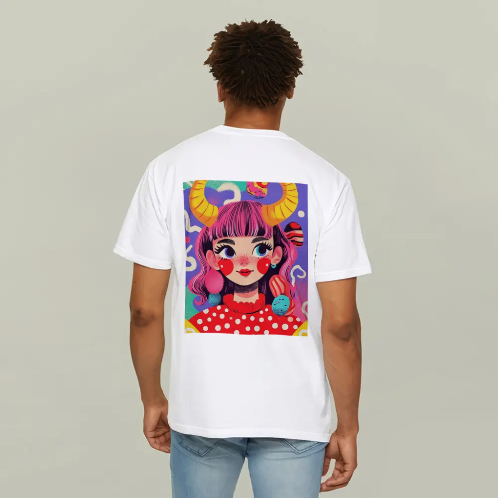 Taurus Girl Colorful Pop Art Illustration – T-Shirts