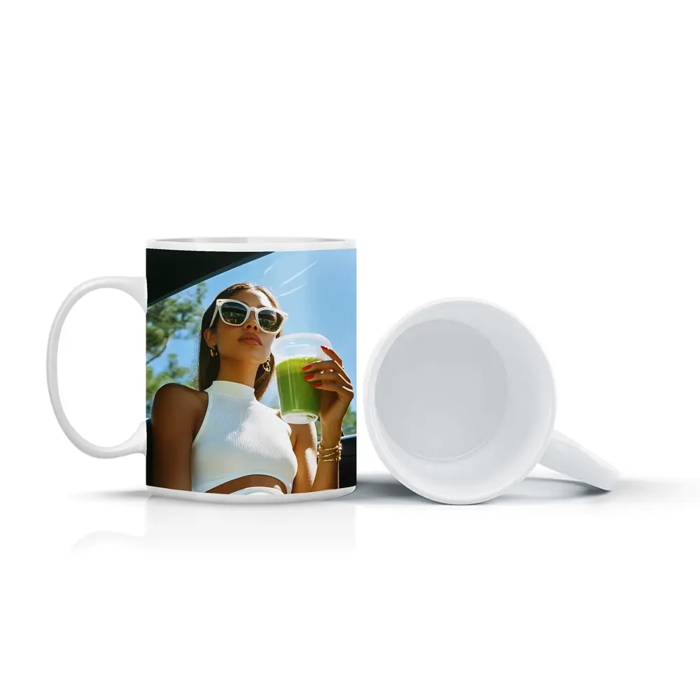 Woman Sunglasses Green Juice Summer Car – Mugs