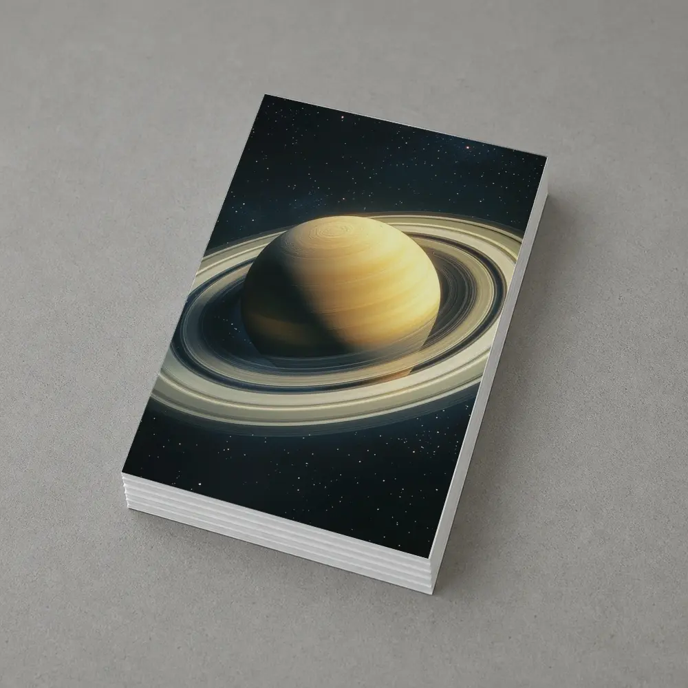 Saturn Planet Rings Deep Space Stars – Postcards