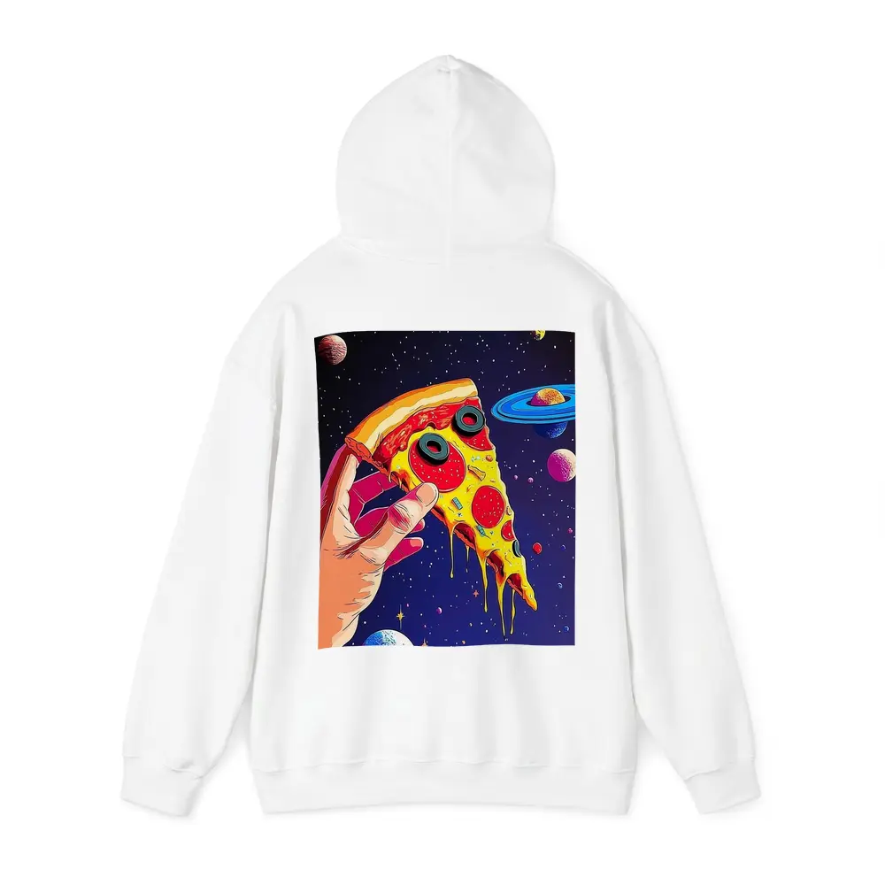 Pop Art Pizza Slice Colorful Space Galaxy – Hoodies