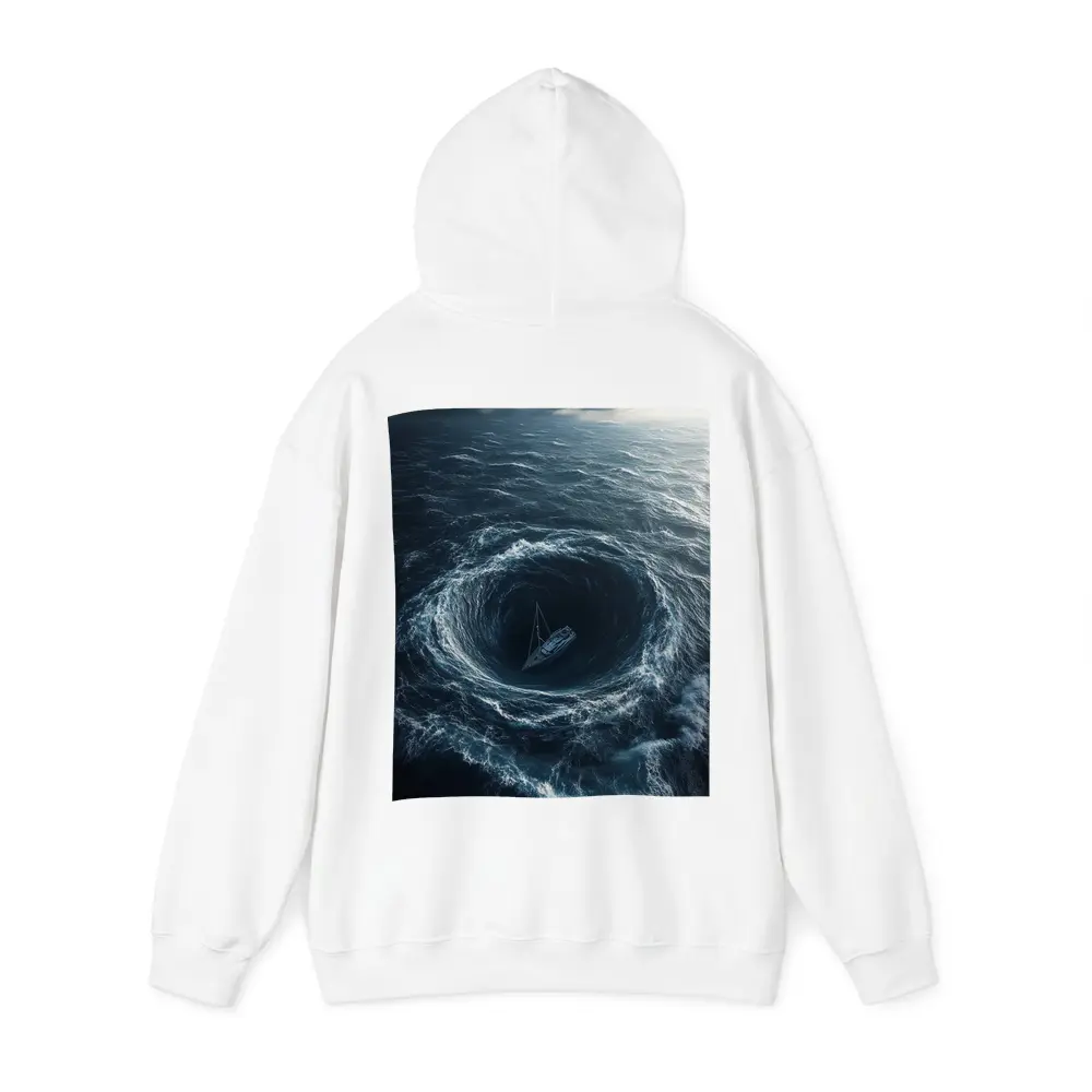 Sailboat Caught In Ocean Whirlpool Storm – Hoodies