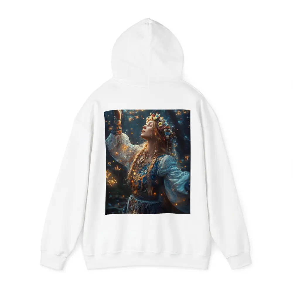 Mystical Woman with Zodiac Symbols Forest – Hoodies