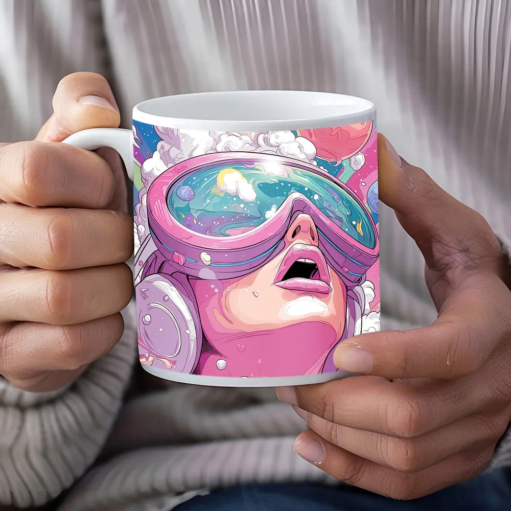 Anime Girl VR Goggles Cosmic Space Dream – Mugs