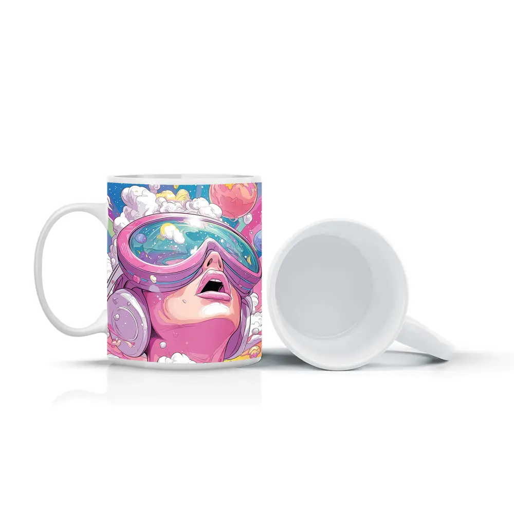 Anime Girl VR Goggles Cosmic Space Dream – Mugs