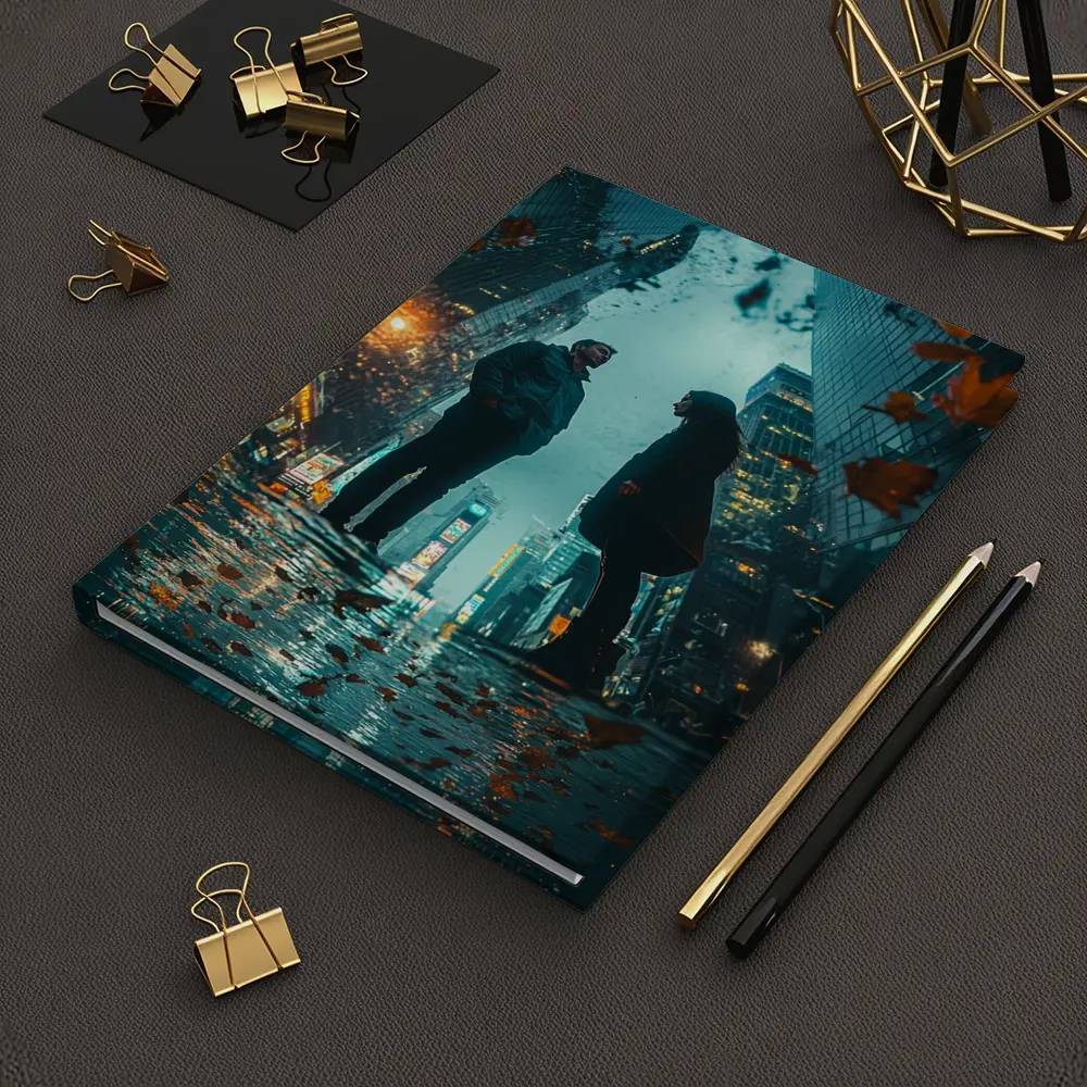 Couple Facing Each Other Rainy New York City – Notebooks
