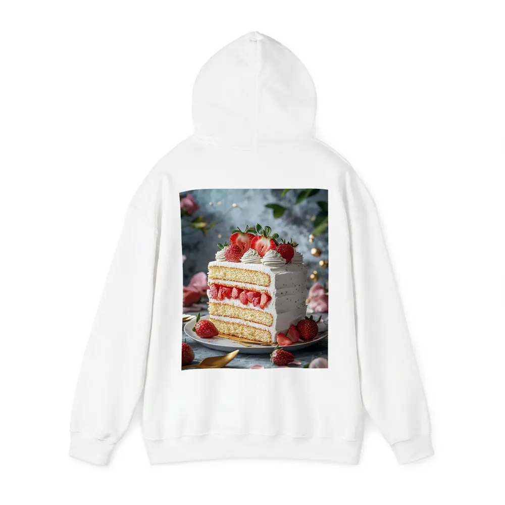 Strawberry Layer Cake White Cream Dessert – Hoodies