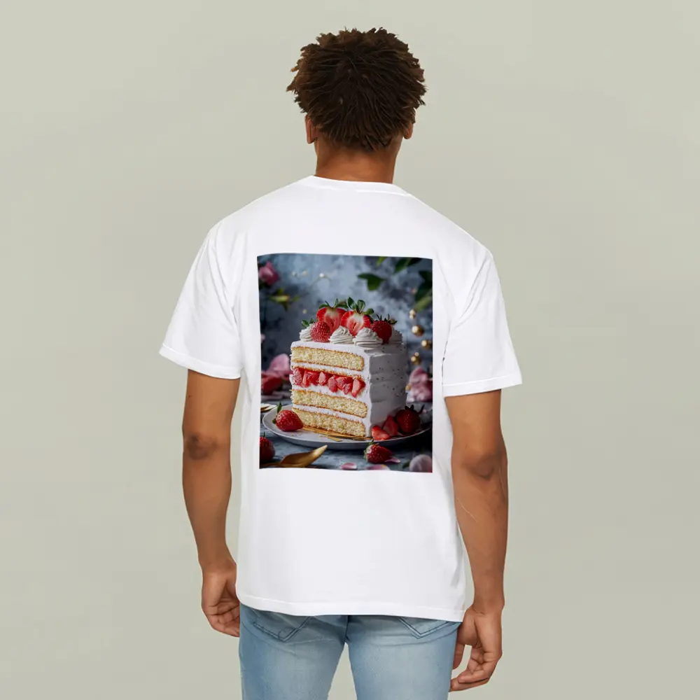 Strawberry Layer Cake White Cream Dessert – T-Shirts
