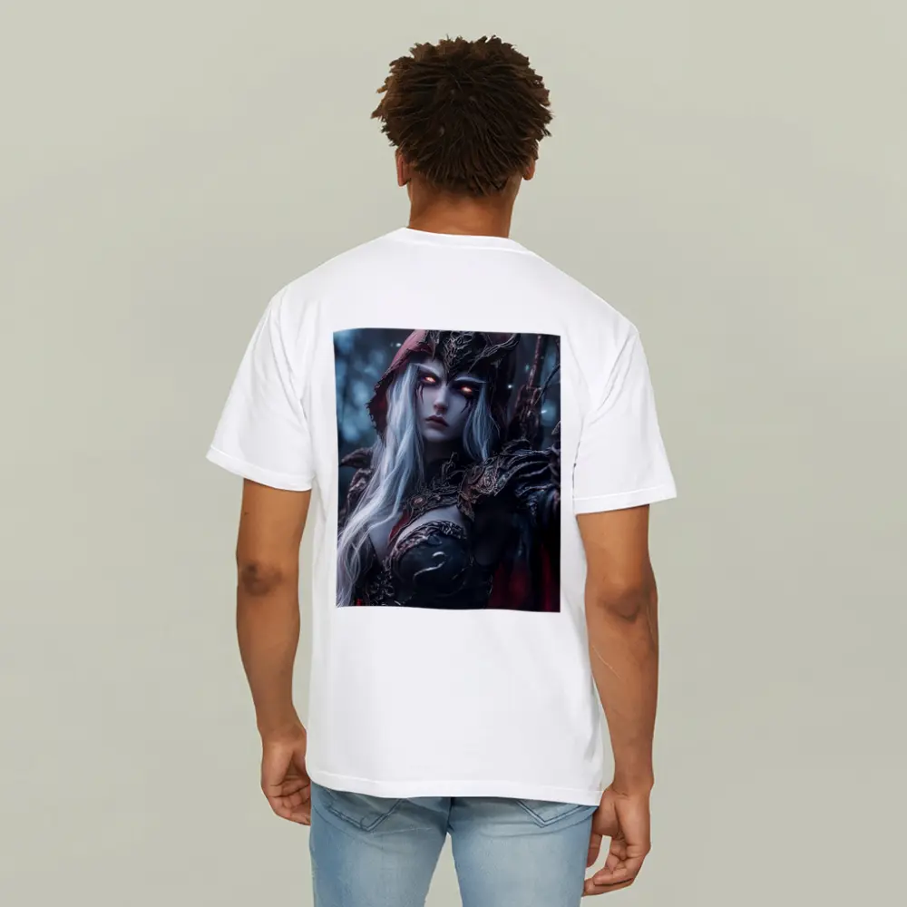 Dark Elf Warrior Queen Snowy Forest – T-Shirts
