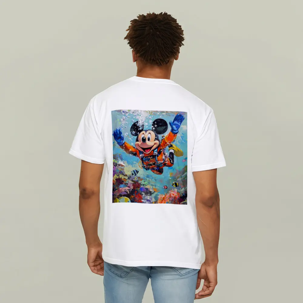 Mickey Mouse Scuba Diving Coral Reef Art – T-Shirts