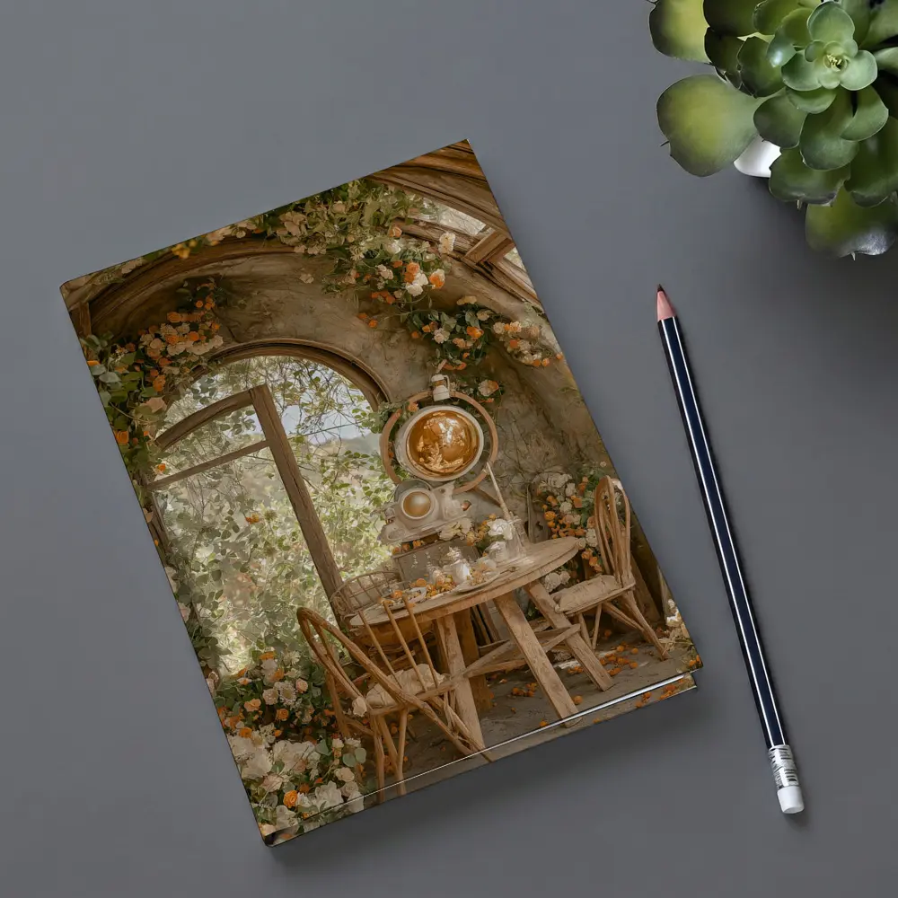 Floral Arch Cottage Garden Room Interior – Notebooks