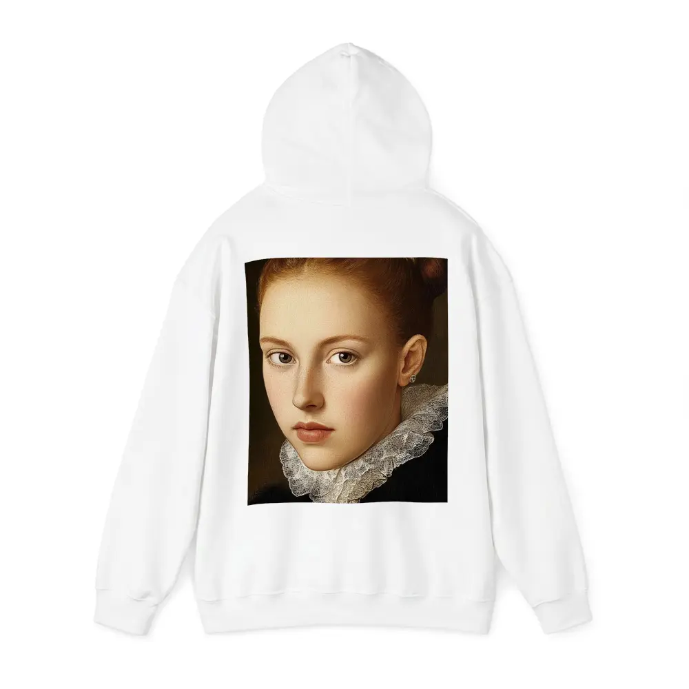 Renaissance Portrait Young Girl Lace Collar – Hoodies