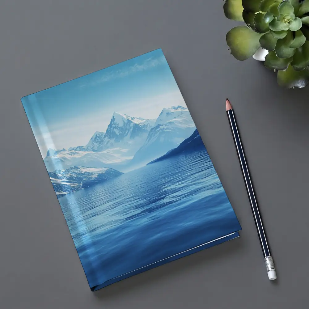Snow Capped Mountains Over Blue Lake – Notebooks
