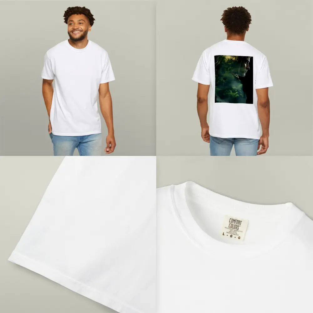 Woman Face Double Exposure Forest Nature – T-Shirts