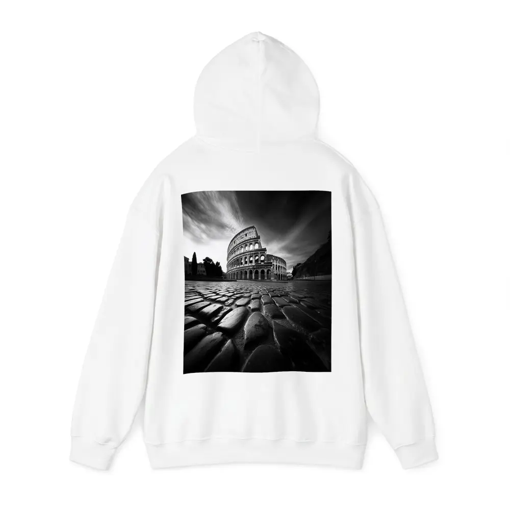 Colosseum Rome Black White Dramatic Sky – Hoodies