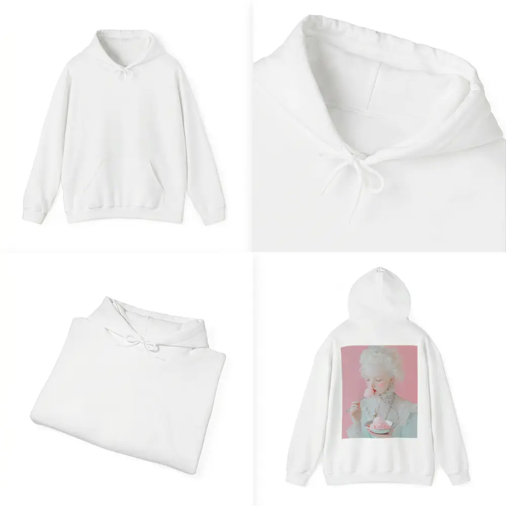 Rococo Princess Eating Pink Ice Cream – Hoodies